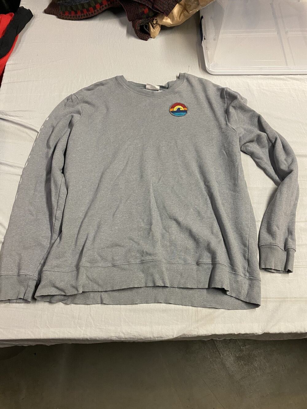 Life Is Good Shirt Mens XXLarge XXL Gray Long Sleeve Pullover Casual